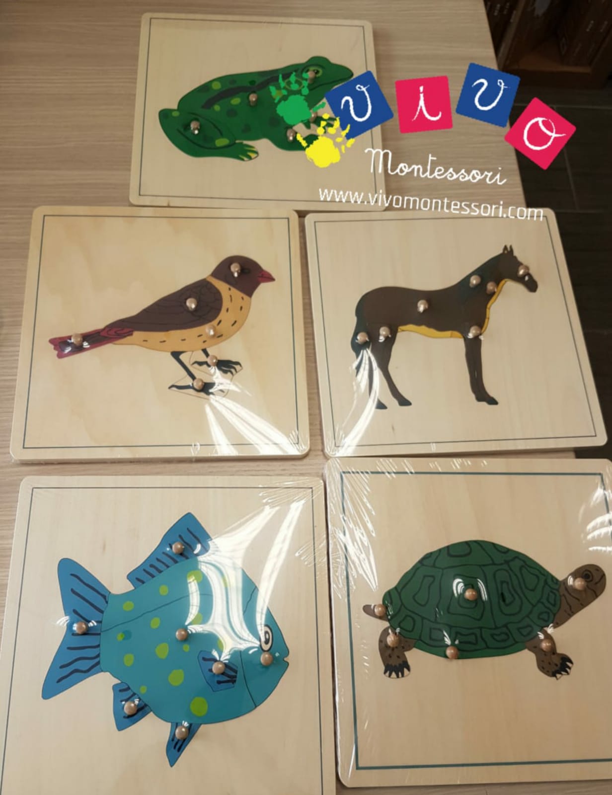 Incastri animali Puzzle - Cavallo Montessori