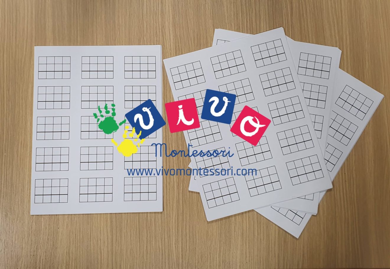 Gioco Di Francobolli Montessori In Legno 4 Pezzi | 108 Tavolette Per Imparare Matematica E Decimali | Materiale Didattico Per Bambini | Coni Numerici 1,10,100,1000