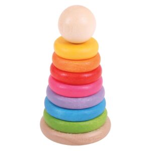 Torre impilata Arcobaleno in legno