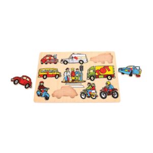 Puzzle ad estrazione mezzi di trasporto - traffico