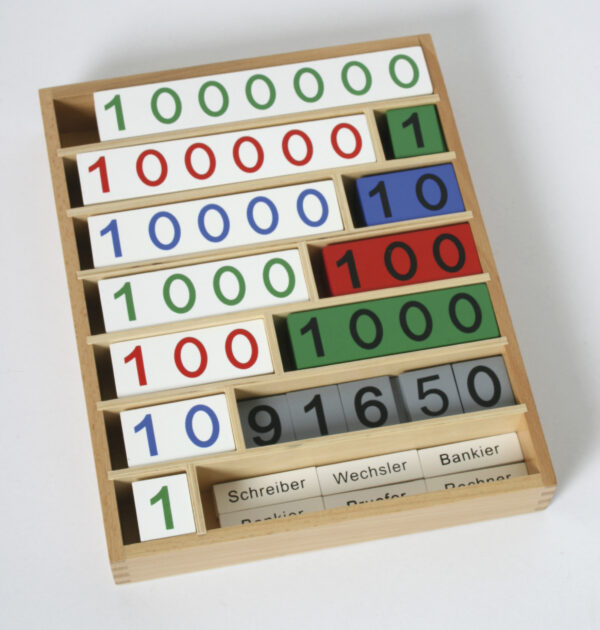 Gioco della banca Montessori