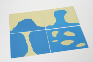 Cartelli delle forme terra - acqua