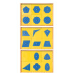 Cassettiera per incastri della geometria