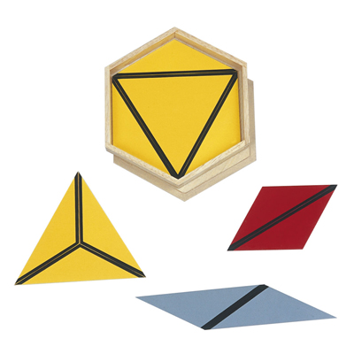 Triangoli costruttori in scatola esagonale - Small -