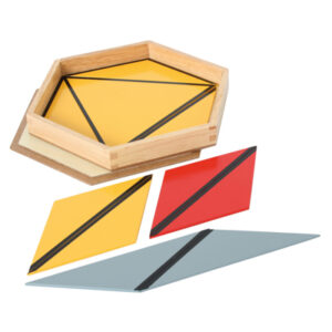 Triangoli costruttori in scatola esagonale - large -
