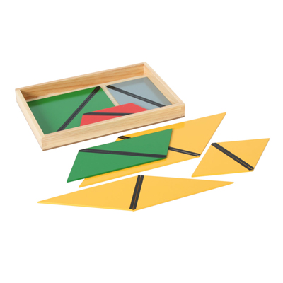 Triangoli costruttori in scatola rettangolare