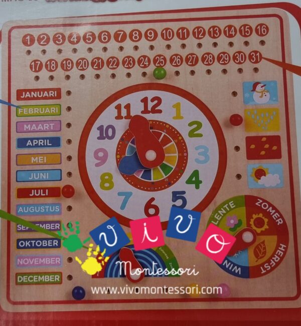 Calendario perpetuo, orologio giorni mesi in TEDESCO