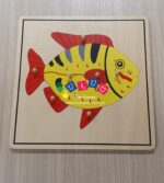 Incastri animali Puzzle - Pesce con scheletro