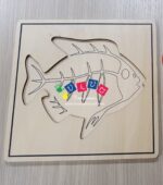 Incastri animali Puzzle - Pesce con scheletro