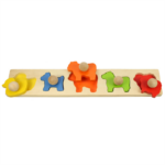 Puzzle ad incastro animali con pomello
