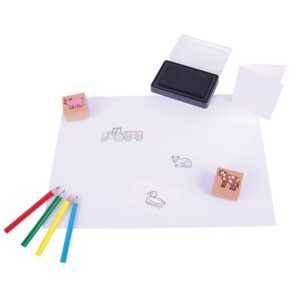 Set di gioco Timbra e colora (Fattoria)