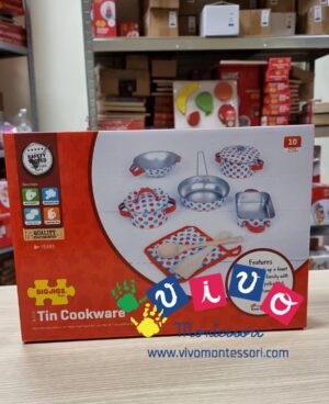 Set di pentole e Utensili da Cucina a Pois
