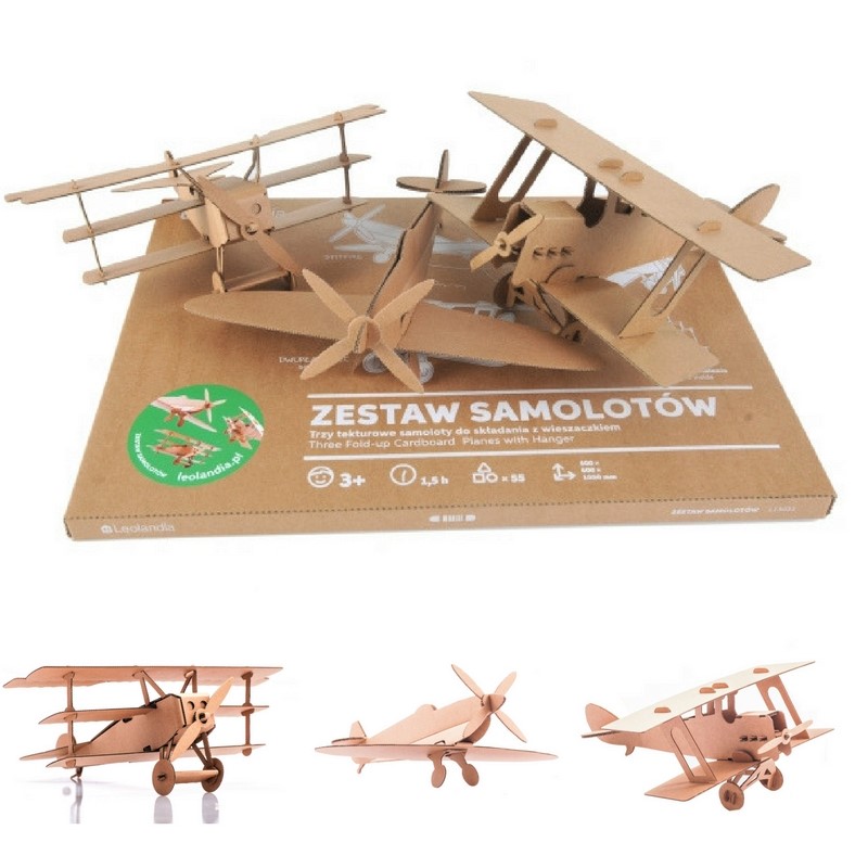 Puzzle 3D - 3 aeroplani con gancio