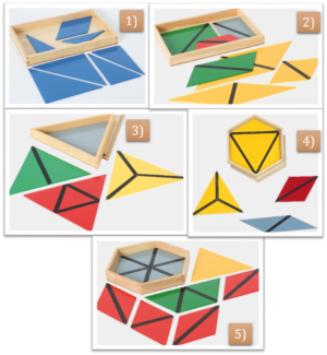 Triangoli costruttori set completo da 5 scatole