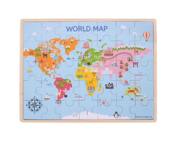 Puzzle Mappa del mondo