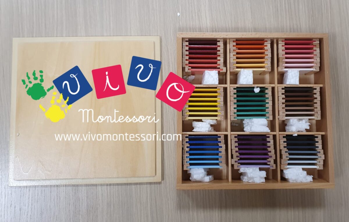Spolette dei colori completamente in legno - Terza scatola