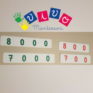 Carte numerate in borsa di stoffa