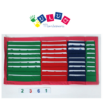 Carte numerate in borsa di stoffa