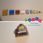 Perle Montessori catene di perle corte per tavola del Seguin II -
