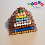 Perle Montessori catene di perle corte per tavola del Seguin II -