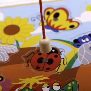 Gioco della pesca in legno bugs magnetici con aste