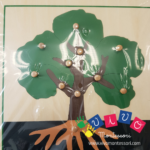 set incastri vegetali composto da foglia, fiore, albero