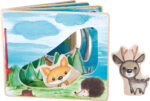 Libro in legno illustrato Nella foresta - interattivo