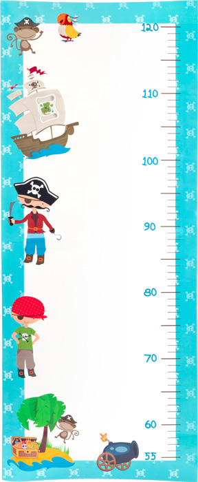 Pellicola metro - per misurare l'altezza - tema pirati