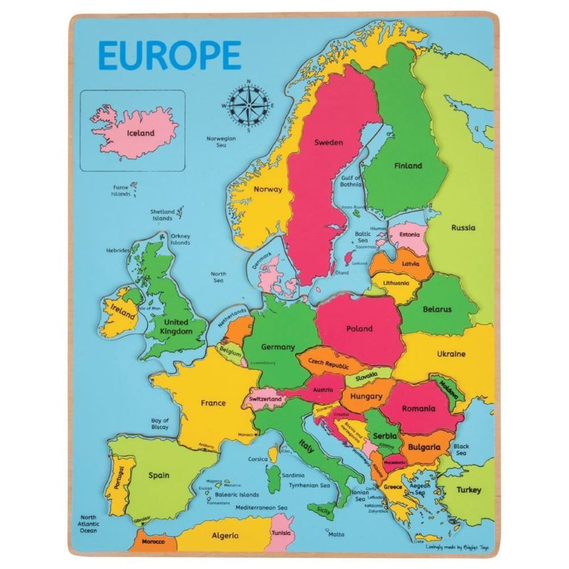 Puzzle ad Incastro Europa