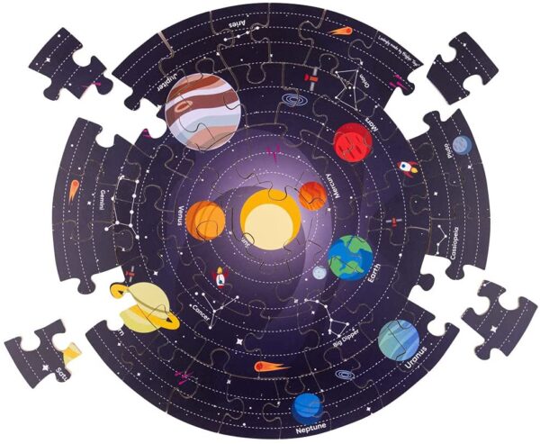 Puzzle circolare sistema solare