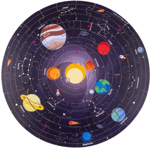 Puzzle circolare sistema solare