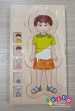 Corpo umano da costruire per Bambini - Gioco educativo a puzzle