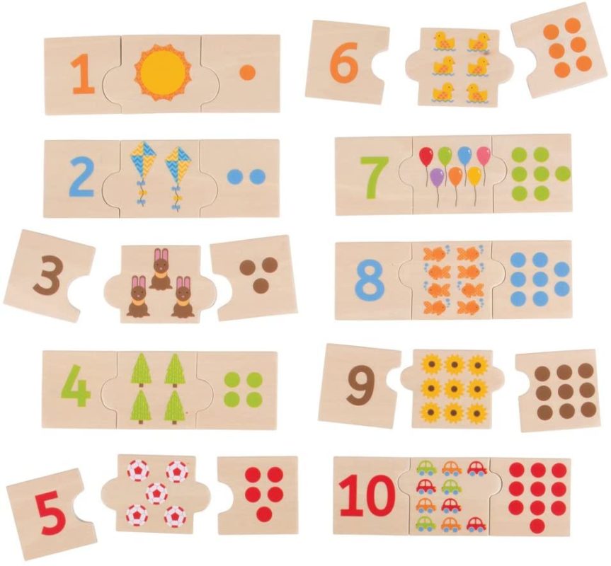 Puzzle dei numeri e delle quantità