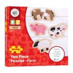 Puzzle due pezzi fattoria