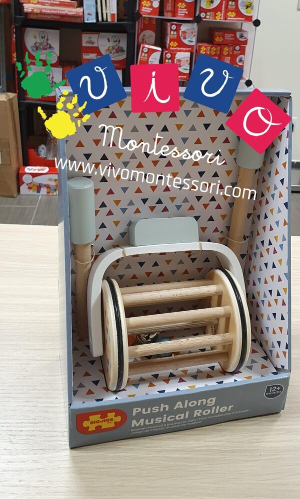 Rullo sonoro con campanello da spingere