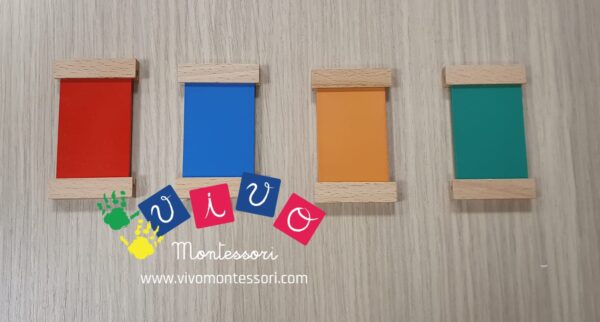 Spolette dei colori completamente in legno - Seconda scatola