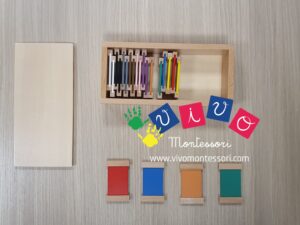 Spolette dei colori completamente in legno - Seconda scatola