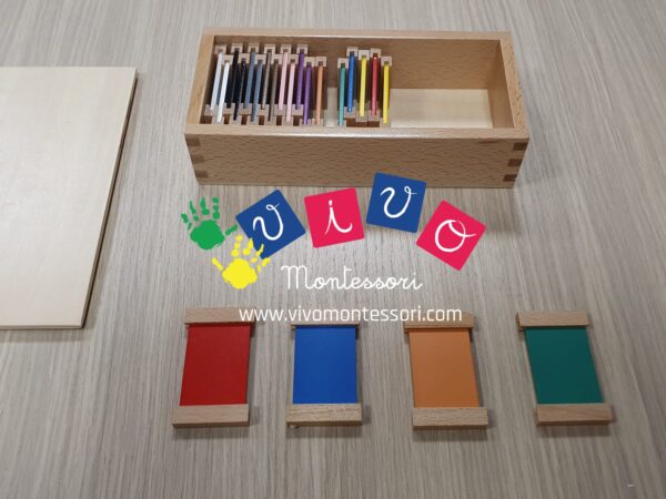 Spolette dei colori completamente in legno - Seconda scatola