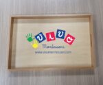 Vassoio singolo per attività Montessori vita pratica
