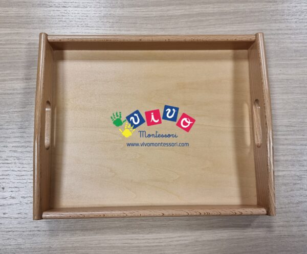 Vassoio piccolo per attività vita pratica Montessori
